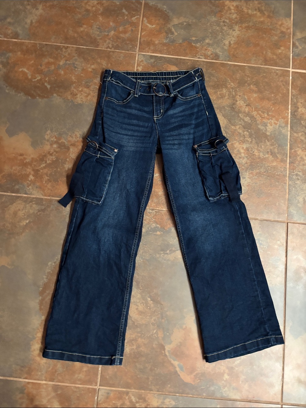 The Limited Kids Dark Blue Cargo Jeans